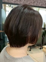 ヘアークリアー 春日部&nbsp;ミセス ショートボブスタイル×ダークブラウン 大人ボブ