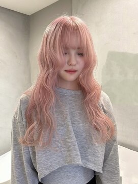 ペレ 梅田(PELE) イメチェン/ピンクベージュ/アンブレラカラー/前髪/梅田