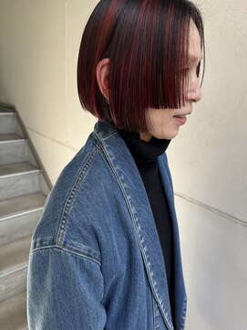 バローチェ 大阪 堀江(Barouche) 【Barouche/中島綾子】　ハイライトカラー　ボブ　堀江
