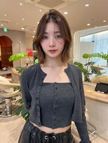 ジーナ 月島(Zina)&nbsp;髪質改善＊レイヤーボブラテグレージュ前髪＊美髪【Zina月島】