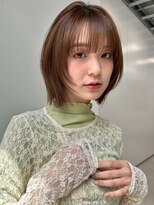ヴェイン 渋谷(vain)&nbsp;ショートボブ ウルフカット 顔周りレイヤー 透明感カラー