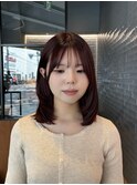 【今っぽ韓国ヘア】暖色ミディアムレイヤー