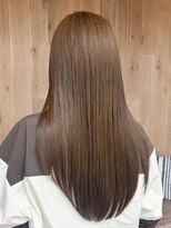 トップヘアーヒルズ 安城(TOP HAIR HILLS)&nbsp;安城艶髪ストレートロング髪質改善縮毛矯正ブラウンベージュ30代