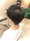 マッシュパーマ 刈り上げ
