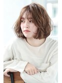 〈lien.相楽顕〉大人ナチュラルなボブ アッシュブラウン
