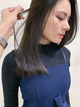 ヌード(nude) nude仲井 【ブリーチなし】光で透ける【6トーン】ダークアッシュ