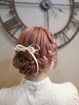 ヘアセットサロン ミント(Hair set salon MINT) 編み込みアップスタイル