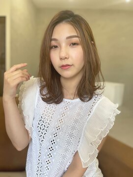 ジエクト 本店(The Ect) くびれミディ×ゆるふわカール×サマーカット