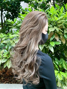 ミシェリー(misherry) 小顔かきあげロング20代30代髪質改善イルミナハイライトカラー