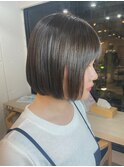[HELM渋谷]透けカラー×アゴラインボブ☆