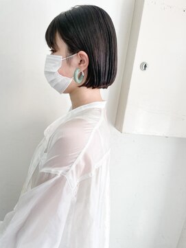 キャンバス バイ ネオリーブ 横浜西口(Canvas by neo.) 大人可愛い小顔丸みぷつっとミニボブ　20代30代40代