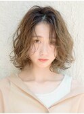 骨格補正カット×パーマ