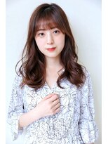 ハピネス クローバー 学園前店(Happiness CLOVER)&nbsp;大人可愛い　コテ巻き風パーマ　透明感カラー　小顔カット