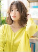 センターパート流れるレイヤーアンニュイヘアc5川口20代30代40代