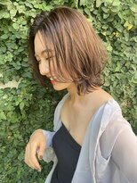 イオエ(ioe)&nbsp;黒髪/ボブルフ/ネビージュ/小顔/ワンレン/髪質改善/グレージュ