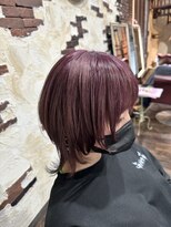 ヘアー クリエイト カルバリ(HAIR CREATE Calbari)&nbsp;クラゲウルフ×モーブバイオレット