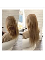 クラン ヘアーアンドスタジオ(CLAN hair & studio)&nbsp;ハイトーンエクステブリーチインナーミルクティーベージュ