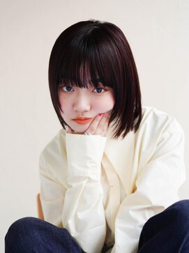 ジュール サウス 新宿南口(Joule South) ミディアムヘア/斜めバング/グレージュカラー/新宿駅