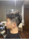 メンズカットツーブロック刈り上げショート