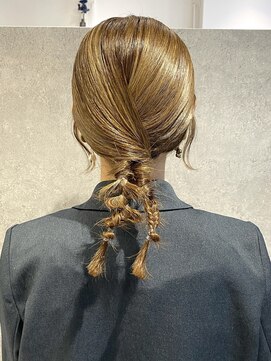 ラミエバイメルト 下北沢(lamie by melt) 花田/ヘアセット/結婚式ヘアセット/お呼ばれヘア/タイトアレンジ