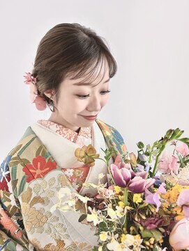 ブラウ ネイル パーティー(Blau Nail Party) 透けバング ゆるんとアップスタイル