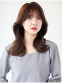 【柴田優香】やわらかい顔まわりレイヤーの愛されミディアムヘア