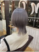 ラベンダーアッシュのマッシュウルフ