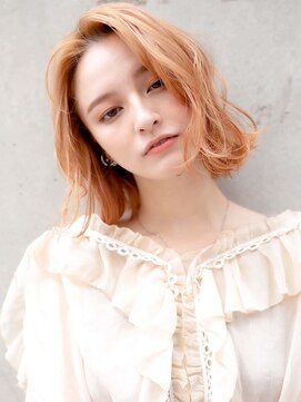 ラフィス ヘアー フォンテ 松山銀天街店(La fith hair fonte) 【La fith】ピンクベージュ×ミディアム