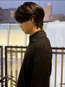 ジーナ 天神(Zina) センターパートウルフ 【メンズサロンZina 天神】