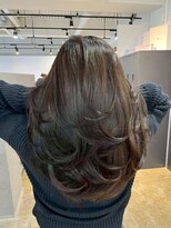 メリー オオサカ(Merly Osaka) olive brown × layer cut