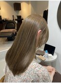 ブリーチなしダブルカラー Aujua髪質改善トリートメント