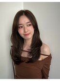 ミニウルフレイヤーカット顔周りカット前髪カット韓国ロング渋谷
