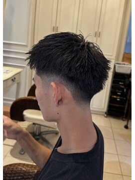 フリンジカット テーパーフェード