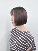 ＊顔周りレイヤー顎ラインボブ前下がりボブ内巻きボブ耳かけボブ