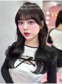 アッシュグレー/グレージュ/韓国ヘア/渋谷/レイヤー/顔まわり