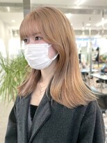 サンクマーケット 渋谷(cinq MARKET) 渋谷ブリーチカラーハイトーンカラーミルクティーベージュ30代