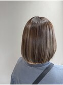 自然にまとまる透明感ボブ
