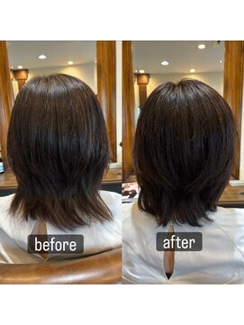 ボウベルズ ヘア アンド メイクアップ ドレッシング Bowbells hair&make up dressing 万能型レイヤースタイル