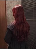 ボルドーロングヘアー