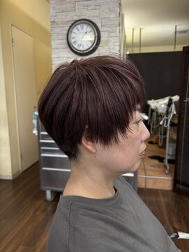 ヘアーメイクバング ショートレイヤー
