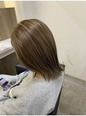 グレージュハイライトカラー