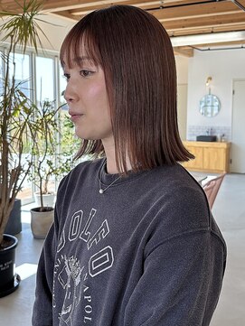 サクヘアー(39 hair) 【115.切りっぱなし・外ハネミディ】レイヤー・レイヤーカット◎