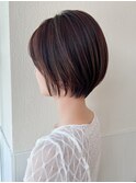 クールショート/シースルー前髪/イメチェン/スモーキーカラー