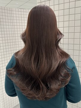 エイド 本店(aid) ミディアムレイヤーハッシュカットチョコレートブラウン