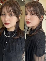 ソラ 表参道(SORA)&nbsp;【MOMONE】ミディアムレイヤーカチモリヘアグレージュヘア表参道