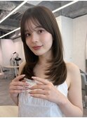 ミディアムレイヤー/レイヤーカット/顔まわりカット
