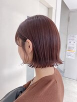 ワゴンバイアフロート(Wagon by afloat)&nbsp;切りっぱなし×くびれボブ/オレンジブラウン20代30代40代池袋