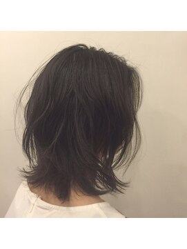 カタチヘアー(HAIR) 素直。。。かわいい。。。ミディアム。。。パーマのカタチ。。。