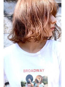 ミラバイグリーン(Mira by green) 切りっぱなしルーズロブ  01