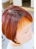 おしゃれさんスタイル！デザインカラーミニボブ